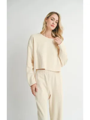 Knit Crewneck {Cream}
