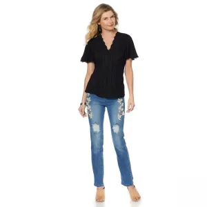 LaBellum by Hillary Scott Women's Flutter Sleeve T-Shirt