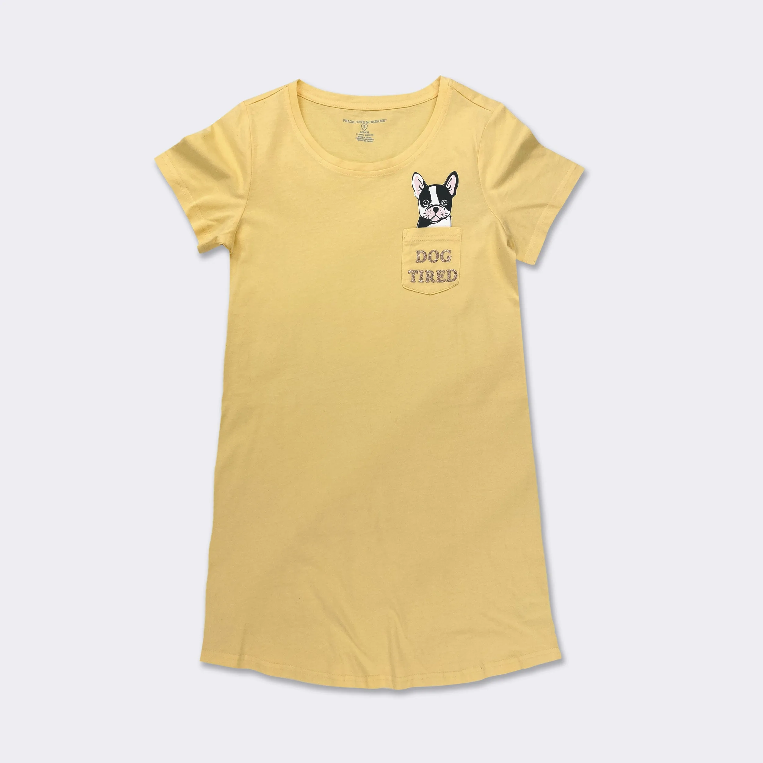 Ladies' Crew Neck Pocket Sleepshirt