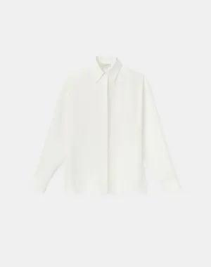 LAFAYETTE 148 Livia Blouse in Finesse Crepe