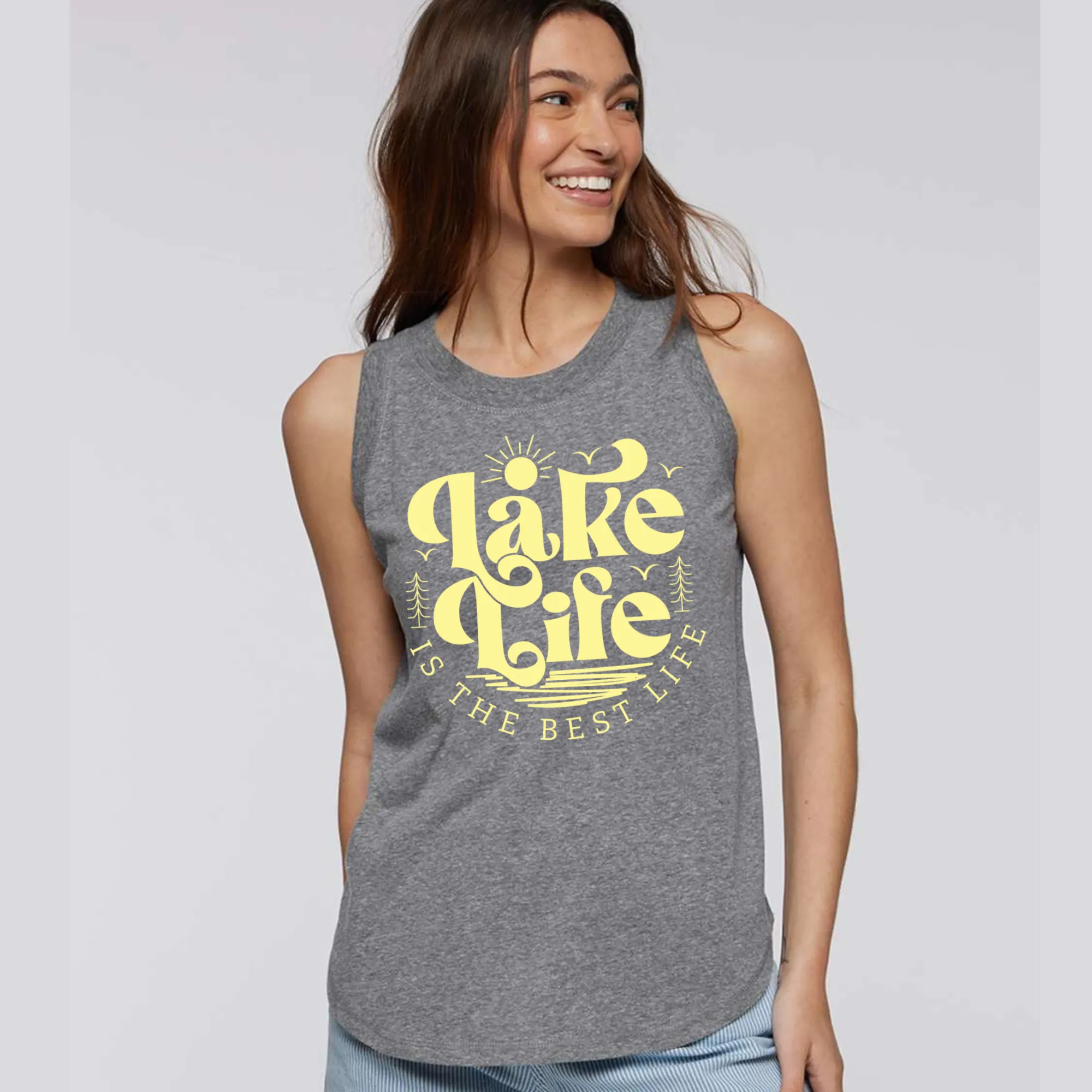 Lake Life Is The Best Life Tank/ Soft Style Tank