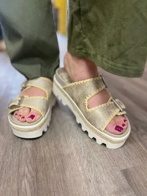 Laura Natural Woven Sandal