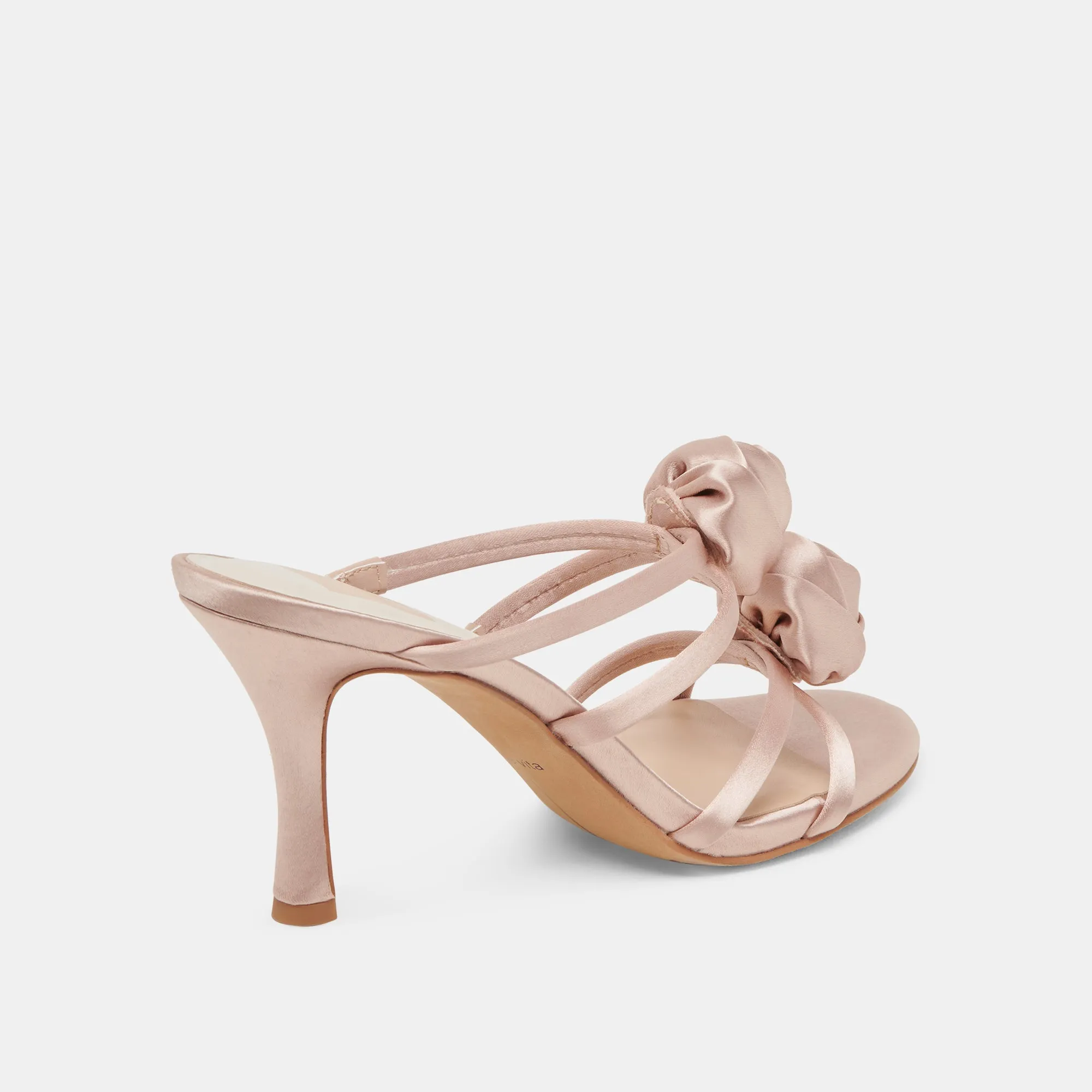 LINZY HEELS LT BLUSH SATIN