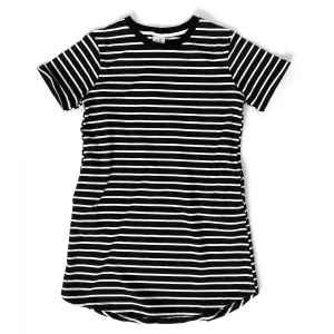 Little Bipsy Women's Swoop Dress - Black Stripes