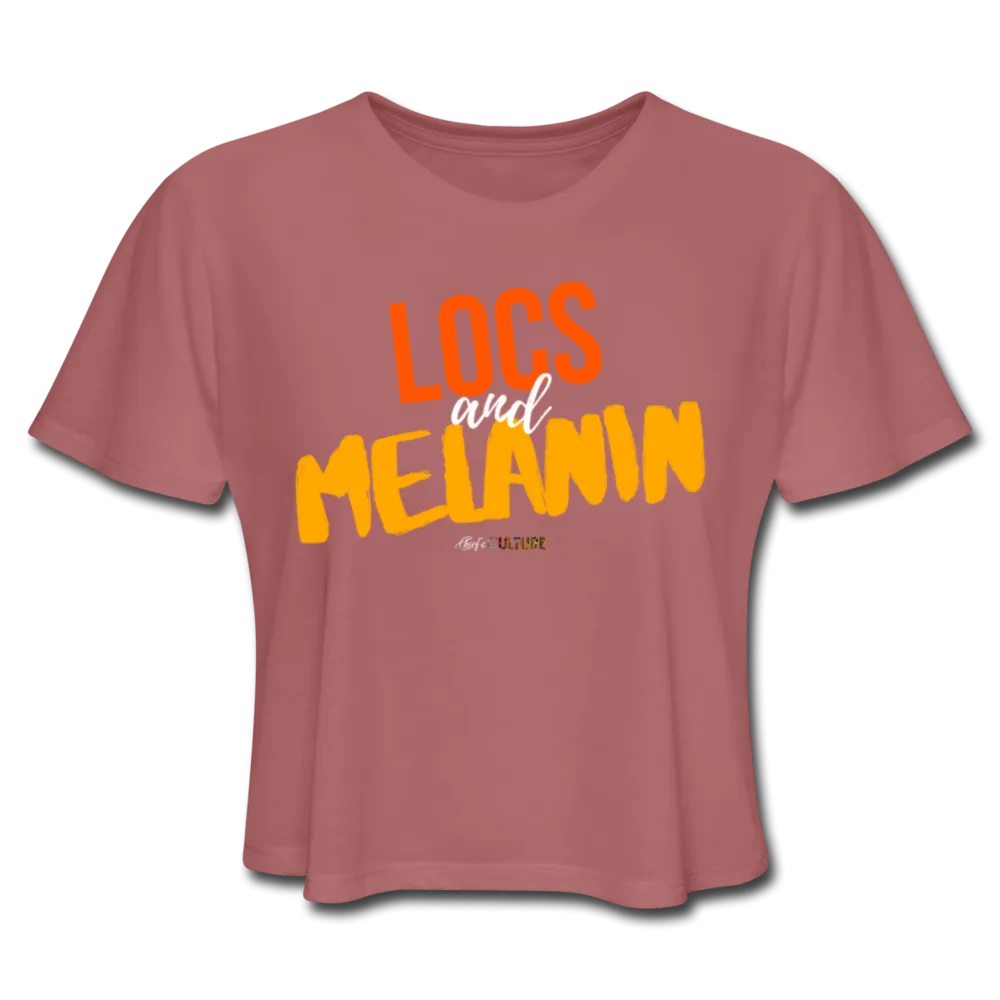 LOCS and MELANIN Women's Cropped T-Shirt