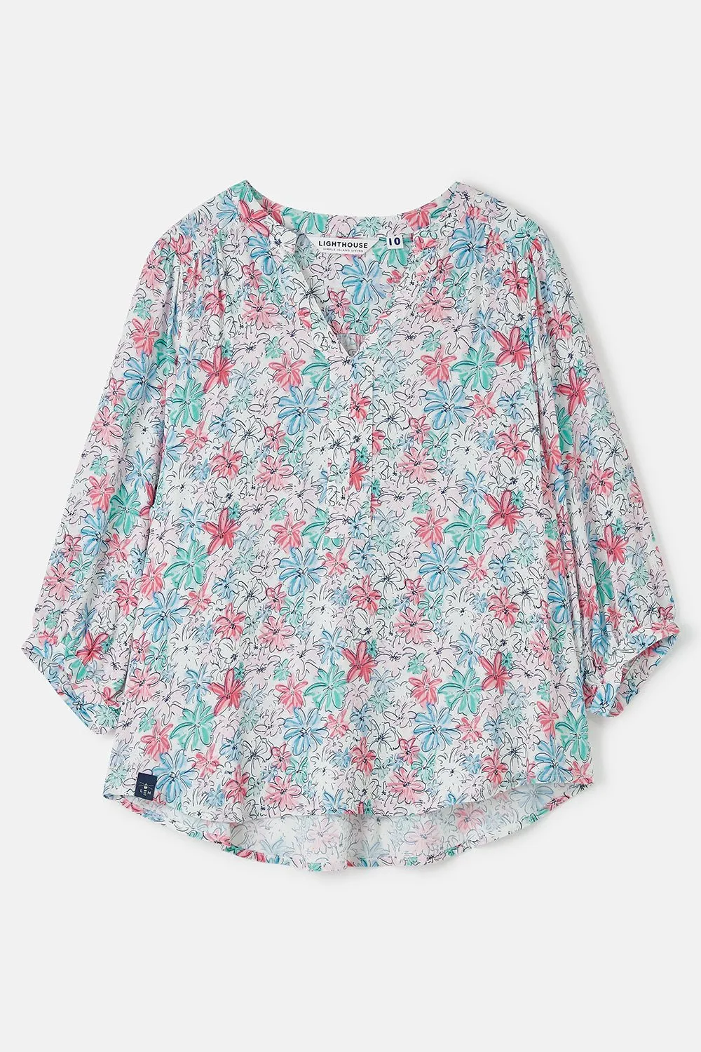 Lola Blouse - Pastel Floral