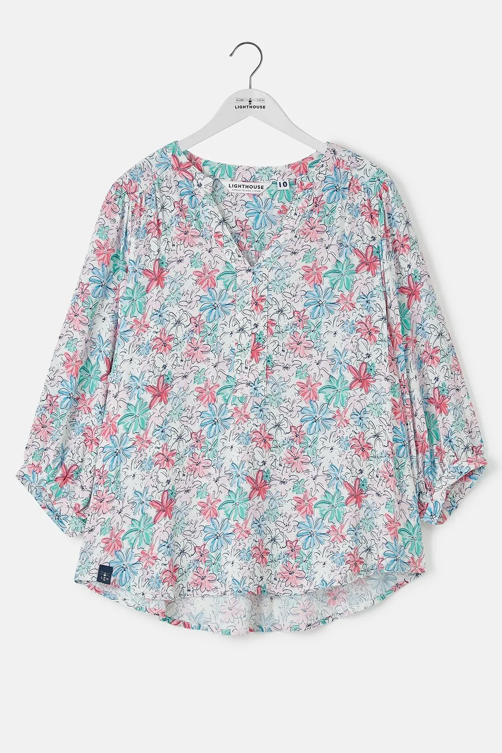 Lola Blouse - Pastel Floral