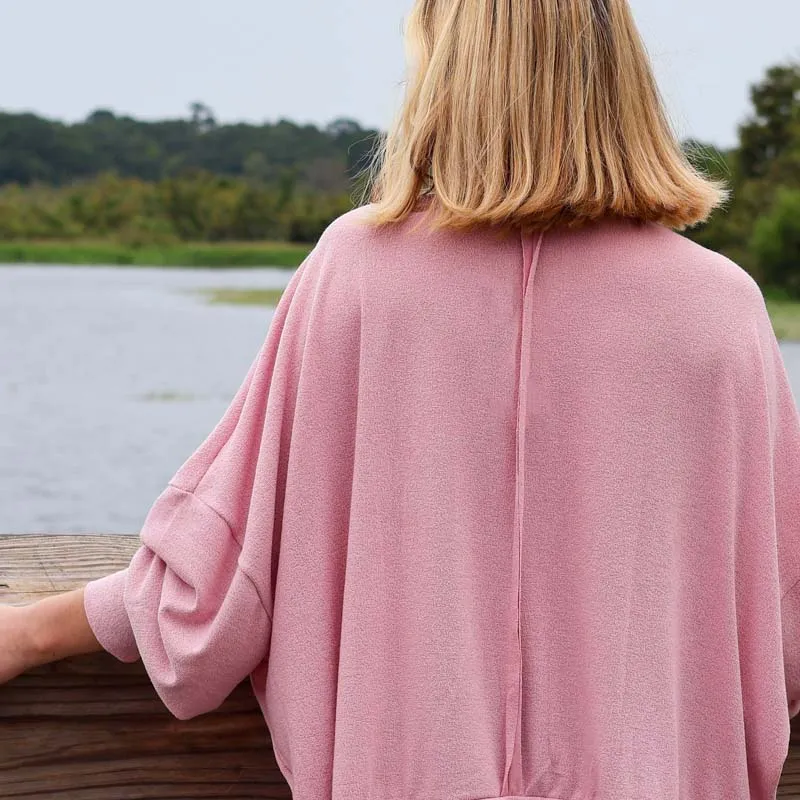 Long Sleeve Crepe Weekender Top
