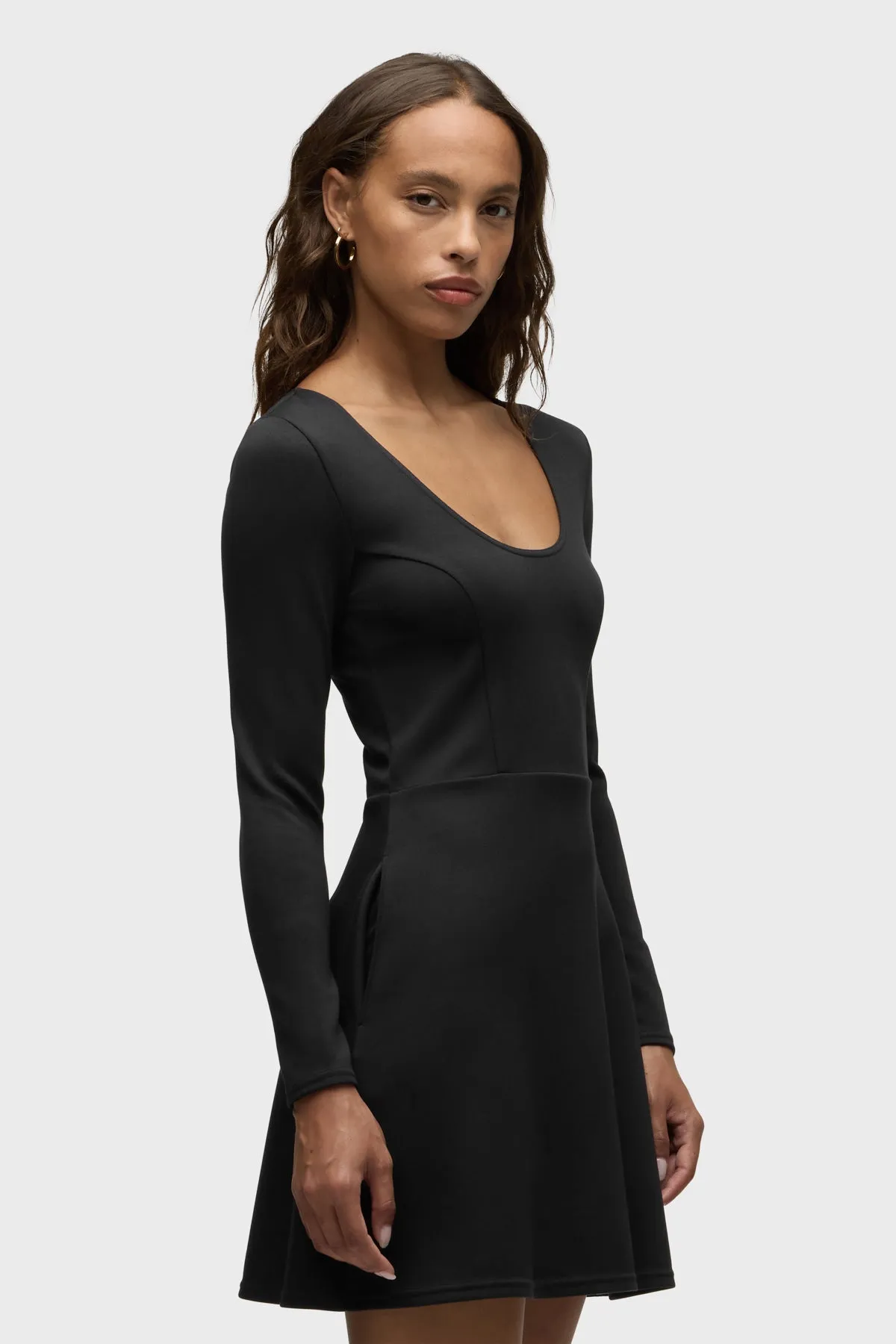 Long Sleeve Skater Dress