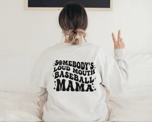Loud Mouth Baseball Mama - Unisex Fleece Pullover
