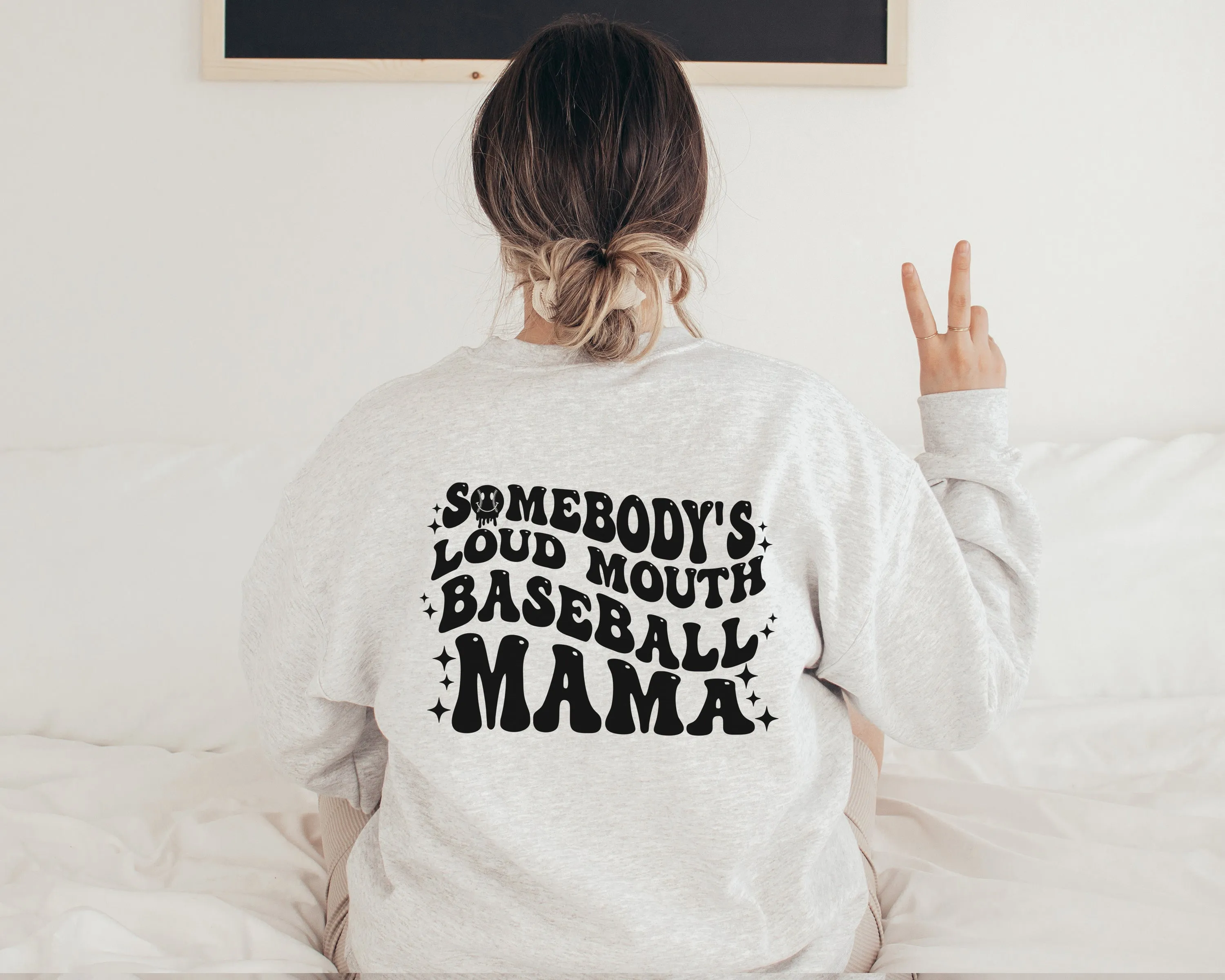 Loud Mouth Baseball Mama - Unisex Fleece Pullover