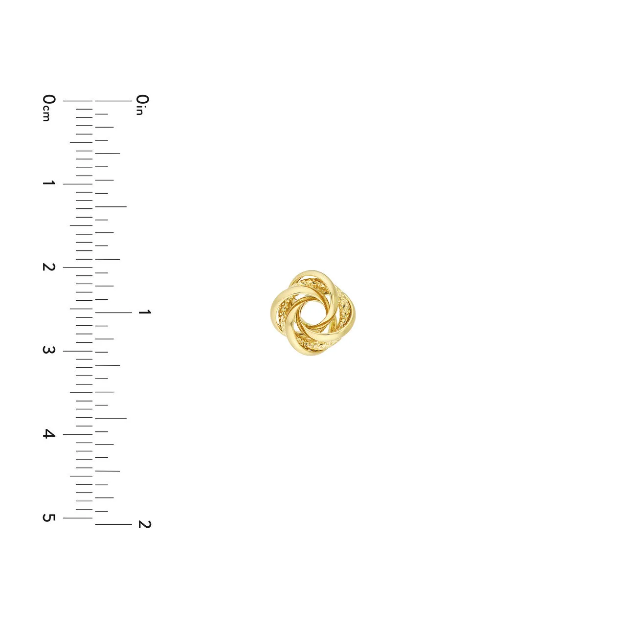 Love Knot Stud Earrings on Post Back