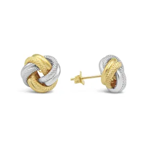 Love Knot Women's Stud Earrings in 10kt