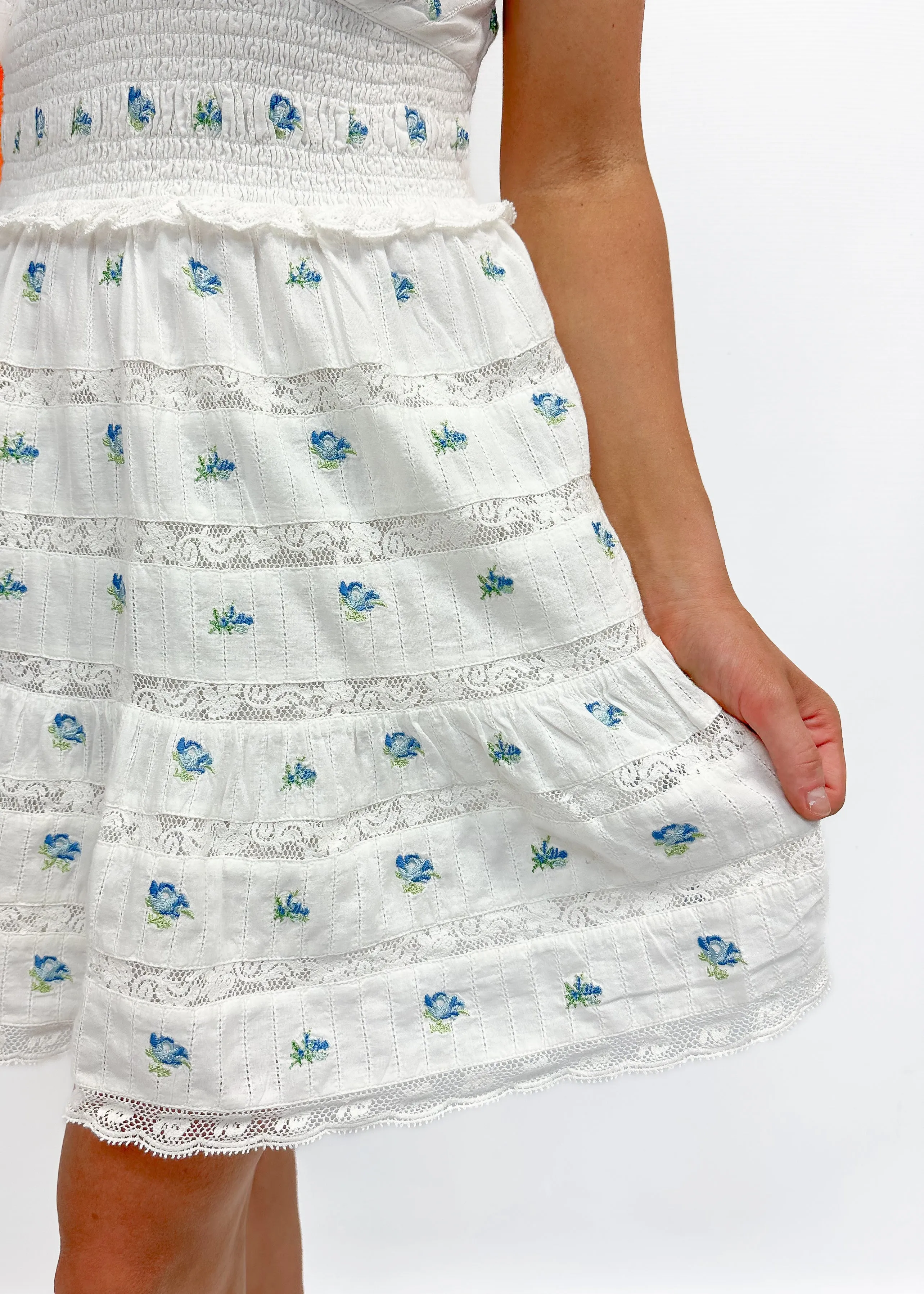 Love Shack Fancy Finny Dress - Icy Breeze