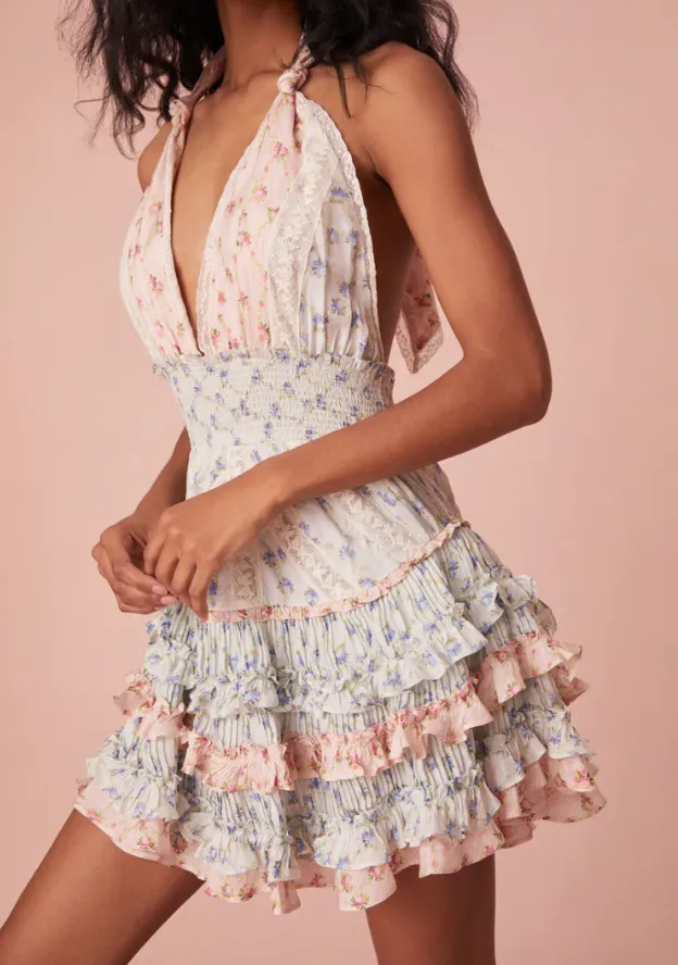 Love Shack Fancy Quintelle Dress - Blooming Medley