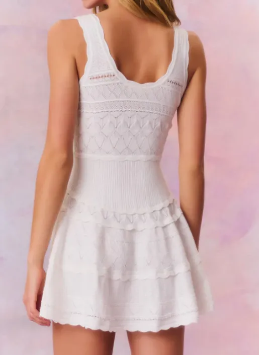 Love Shack Fancy Ronelle Dress - White
