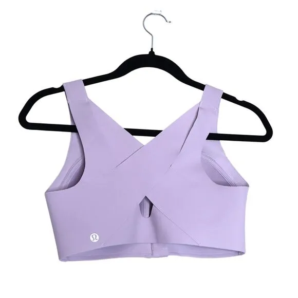 LULULEMON Enlite Front-Zip Bra High Support Faint Lavender Active Women's 34D