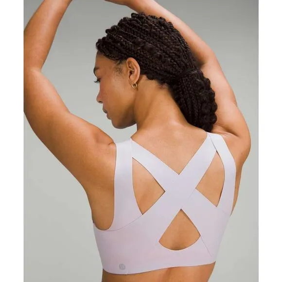 LULULEMON Enlite Front-Zip Bra High Support Faint Lavender Active Women's 34D
