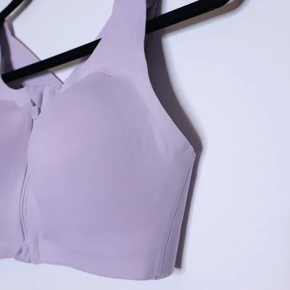 LULULEMON Enlite Front-Zip Bra High Support Faint Lavender Active Women's 34D