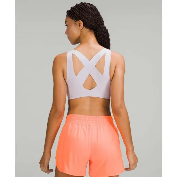 LULULEMON Enlite Front-Zip Bra High Support Faint Lavender Active Women's 34D