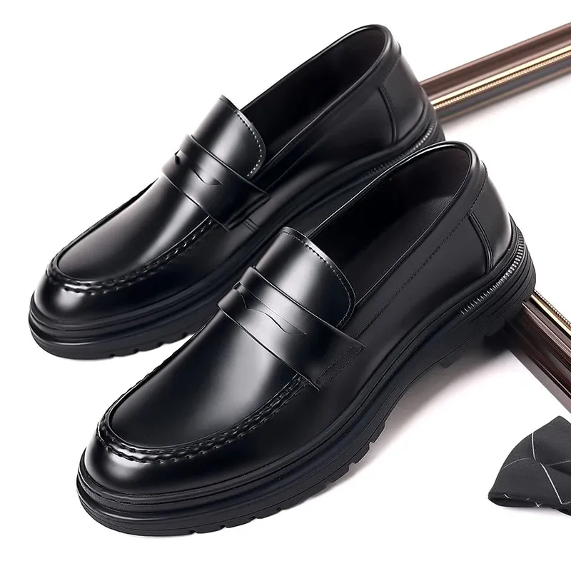 LuxeStride Handmade Leather Driving Loafers