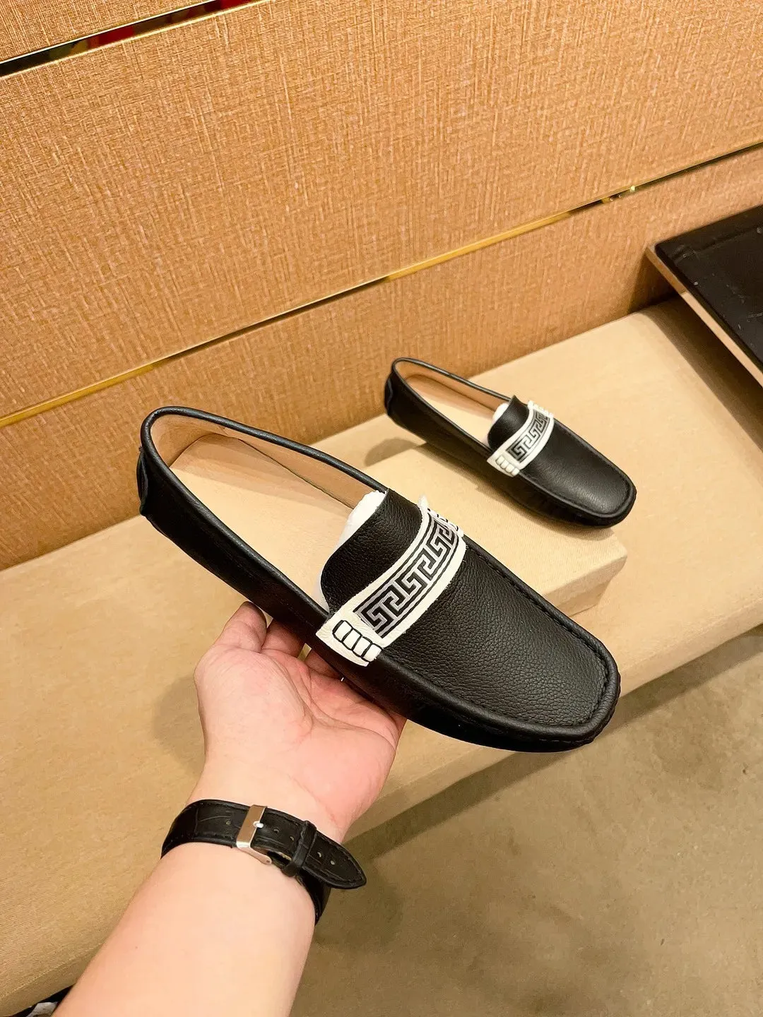 LuxeStyle Designer Herrenmode - Echtleder Casual Loafers