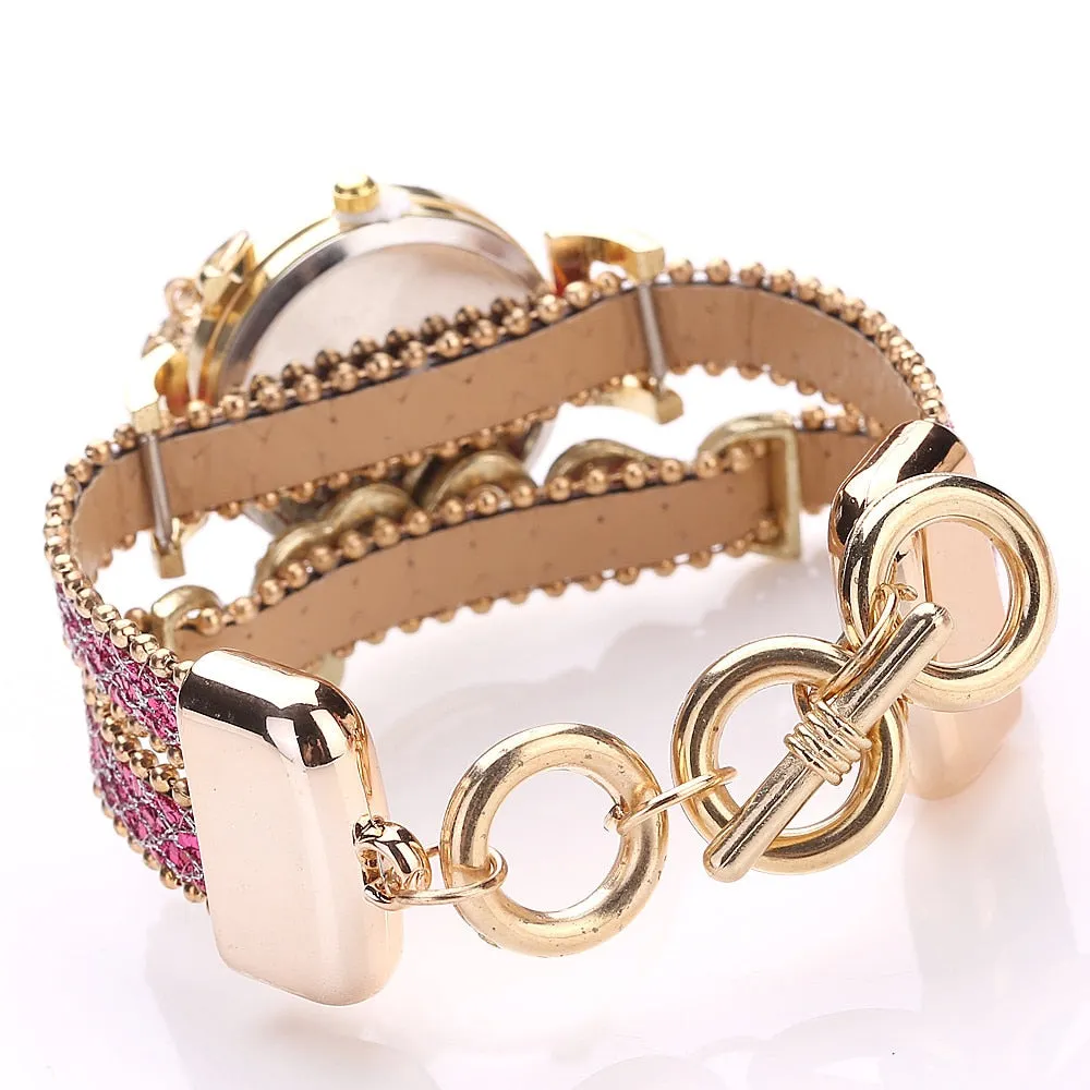 Luxurious Crystal "LOVE" Watch