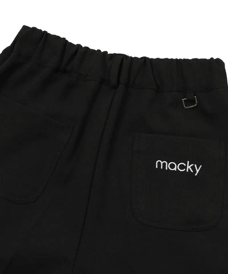 MACKY Golf: Basic Bermuda Pants - Black