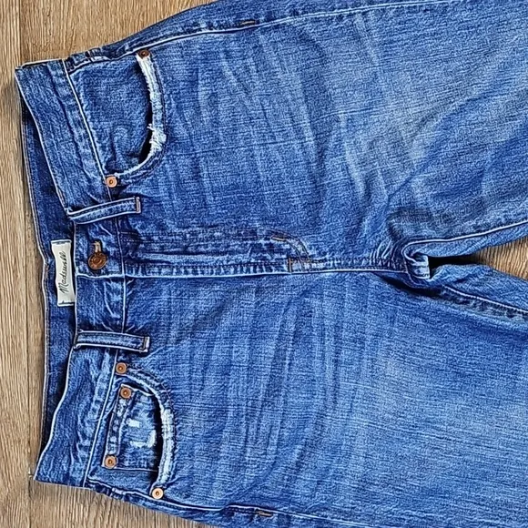 Madewell The Perfect Summer Jean Destructed Edition High Rise Raw Hem Jean