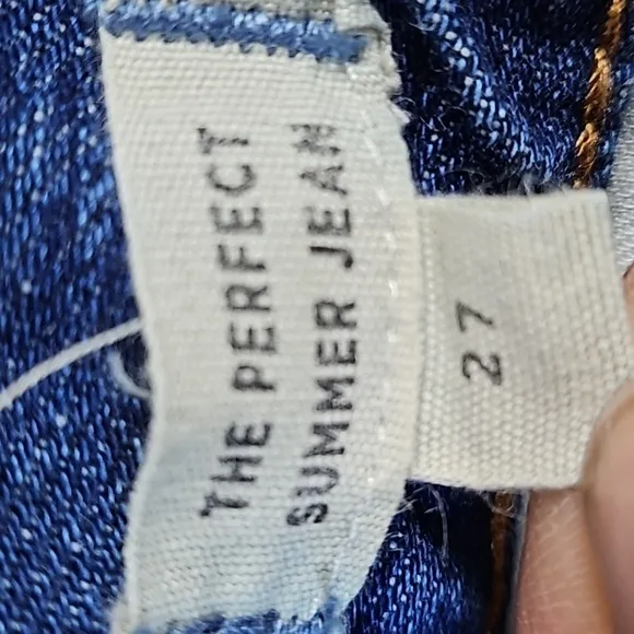 Madewell The Perfect Summer Jean Destructed Edition High Rise Raw Hem Jean