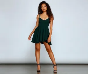 Major Flirt Stylish Sleeveless Skater Dress