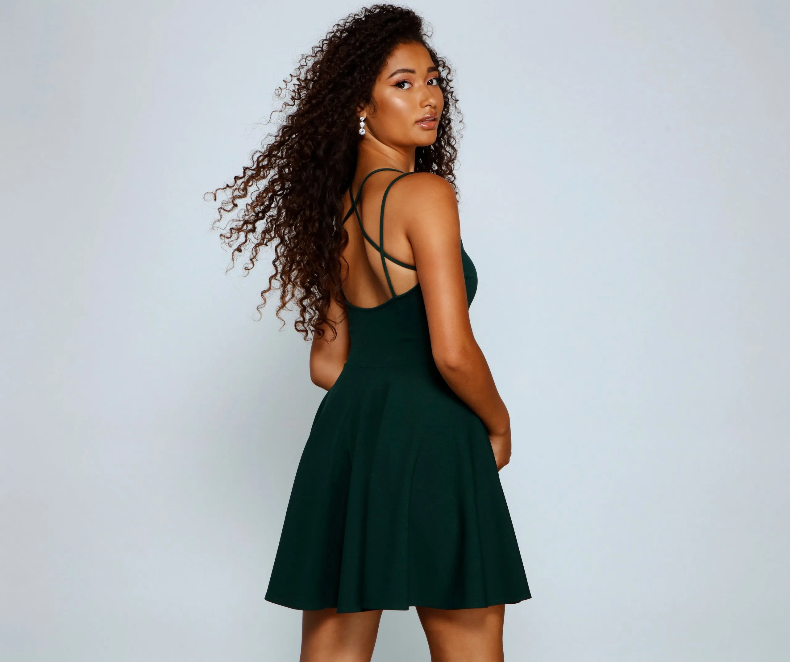 Major Flirt Stylish Sleeveless Skater Dress