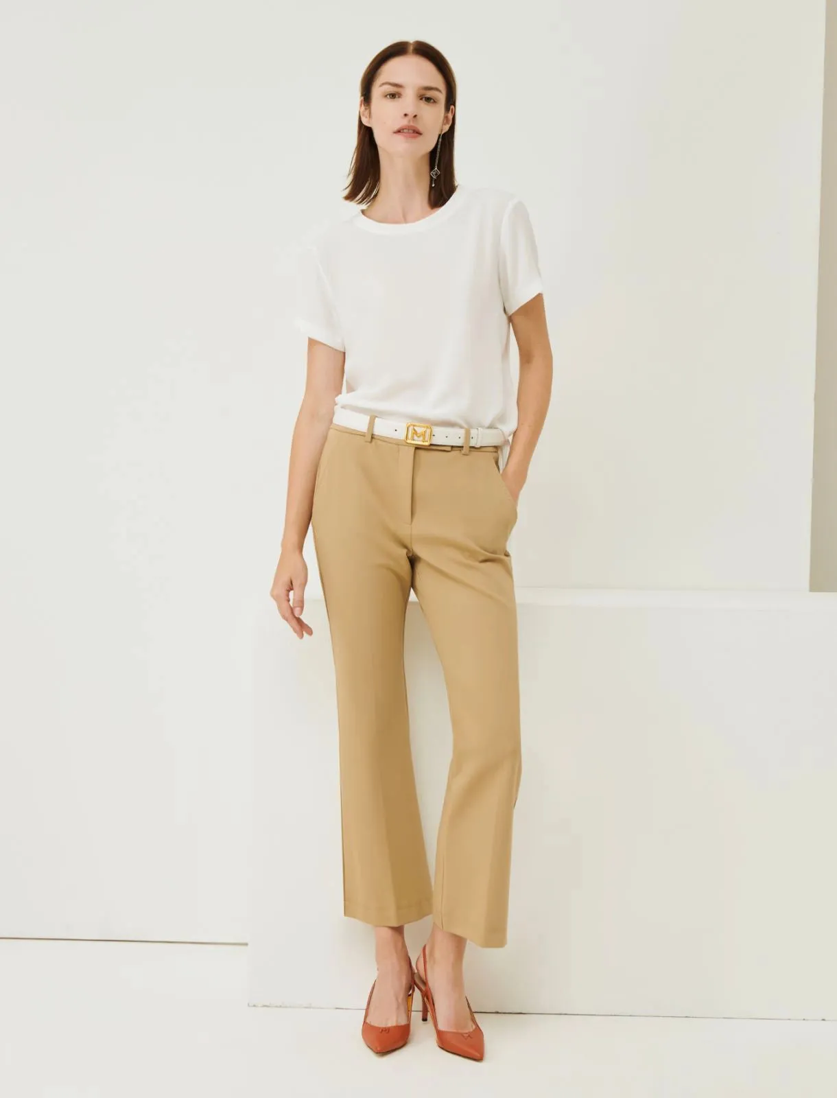 Marella - Fify Straight Trousers - Natural