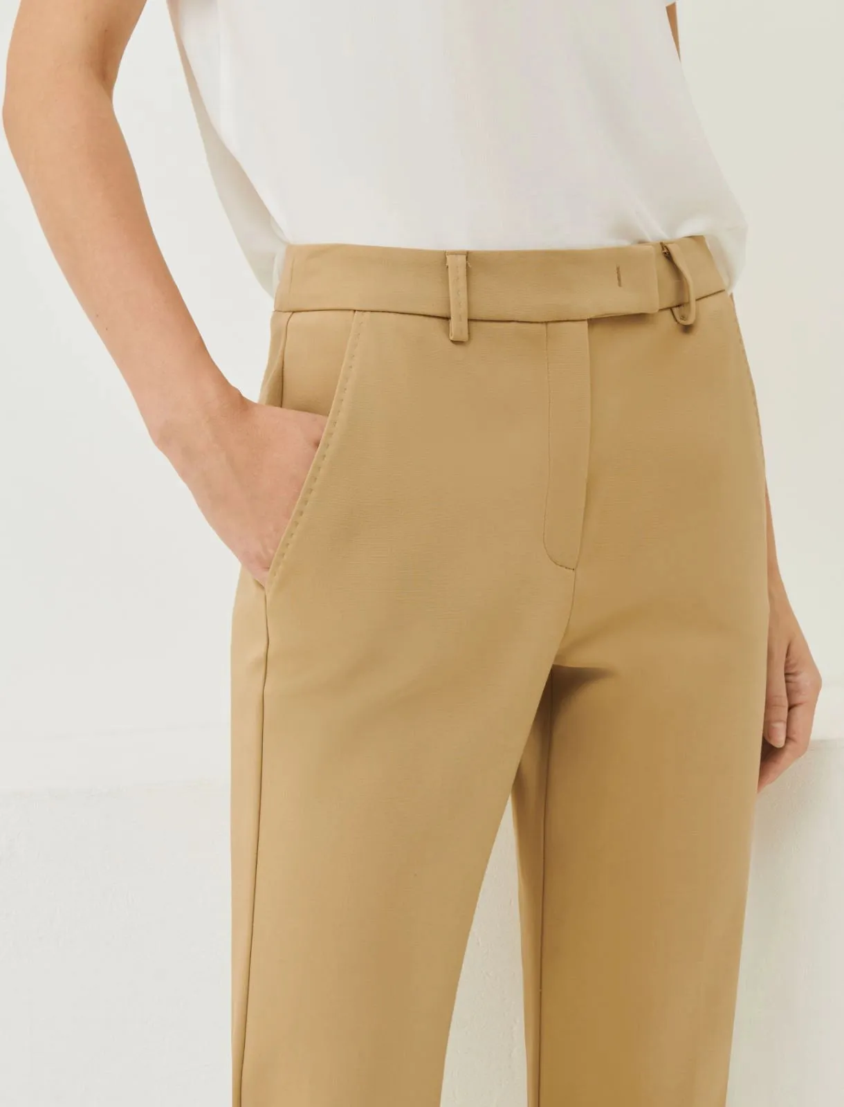 Marella - Fify Straight Trousers - Natural