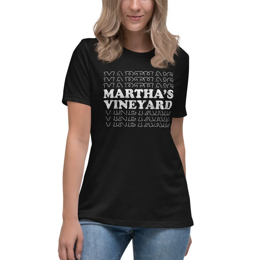 Martha’s Vineyard Retro Women's Relaxed T-Shirt