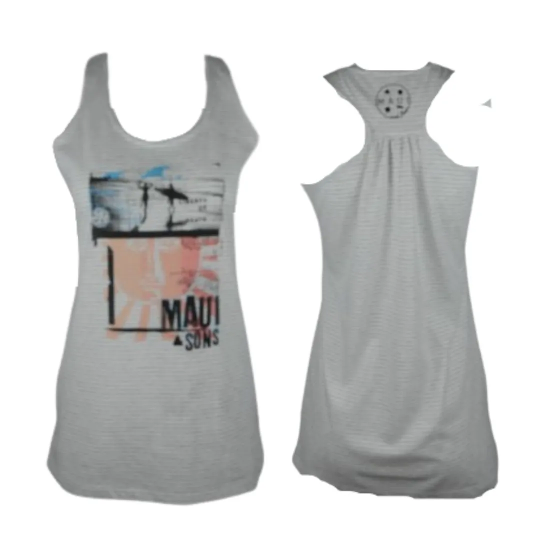 MAUI AND SONS RAZUR BACK TOP LADIES - WHSTR