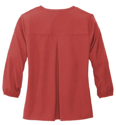 Mercer Mettle® Women's Stretch Crepe 3/4-Sleeve Blouse (Murphy)