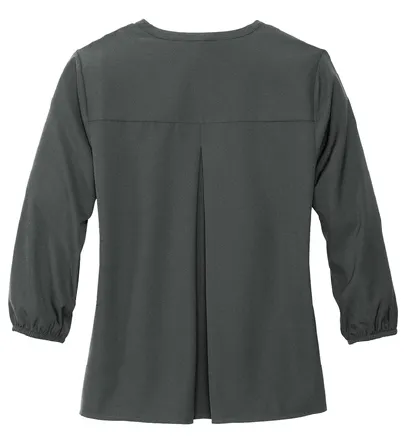 Mercer Mettle® Women's Stretch Crepe 3/4-Sleeve Blouse (Murphy)
