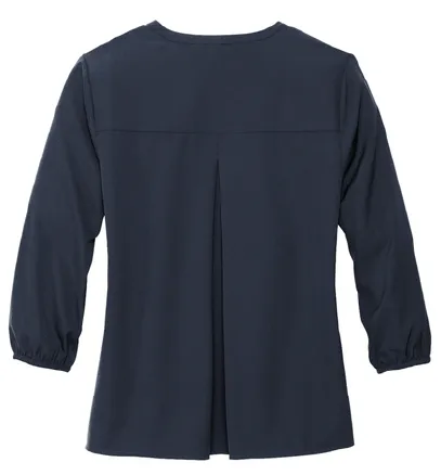 Mercer Mettle® Women's Stretch Crepe 3/4-Sleeve Blouse (Murphy)