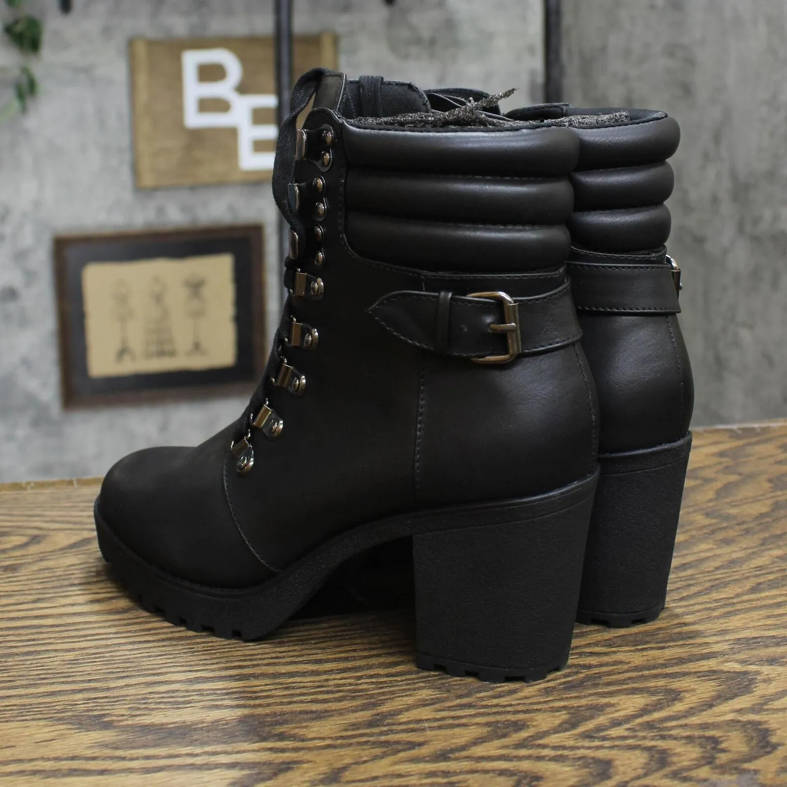 Mia Women's Annamaria Ankle Boot GS4218259 Black 7.5M