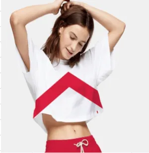 Michelob ULTRA Crop Ribbon T Shirt
