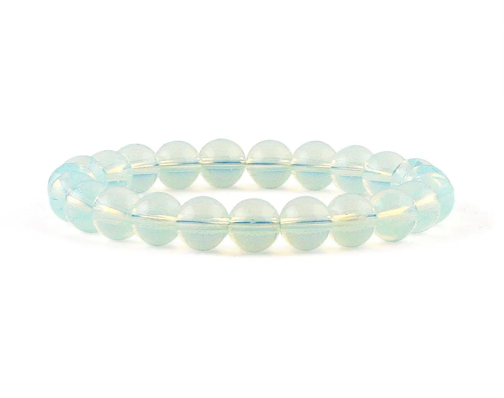 Milky opal women's bracelet