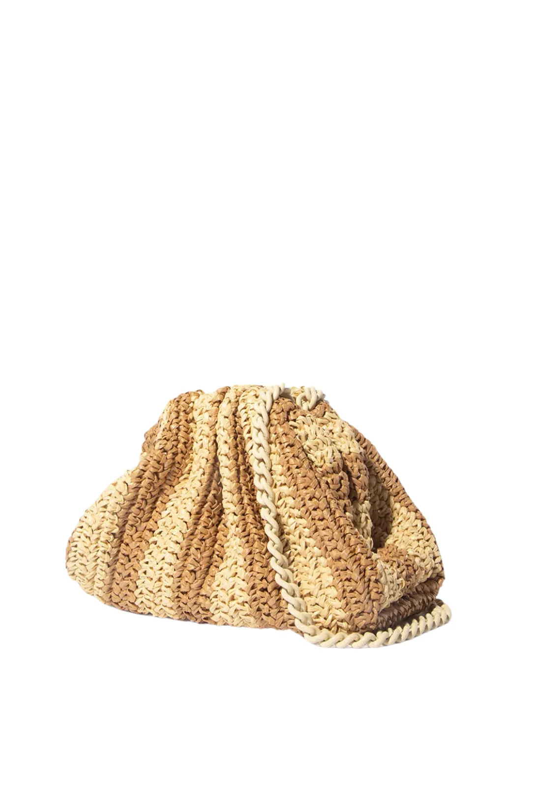 Mini Game Crochet Stripe Bag | Natural