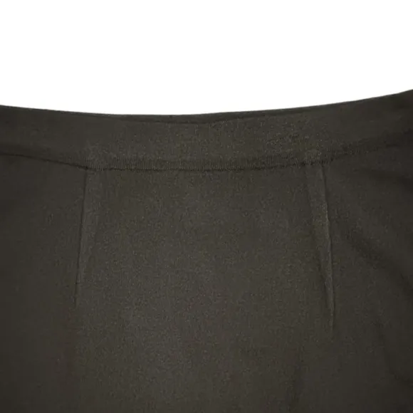 MISOOK | Straight Knit Skirt Black Below The Knee Pull On Elastic Waist