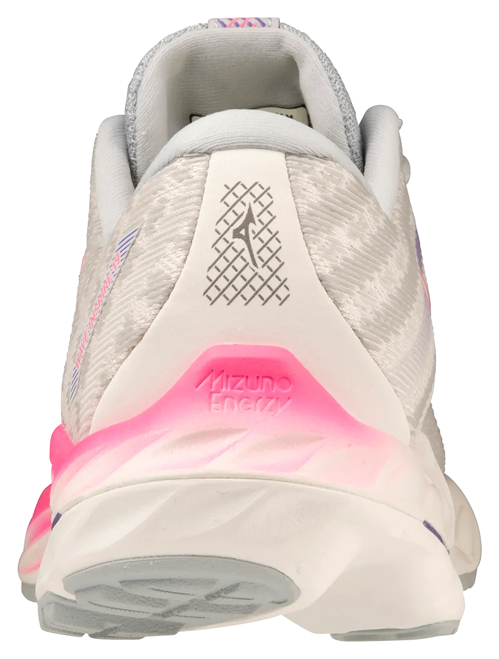 Mizuno Women's Wave Inspire 19 - Snow White/Sakura Glow/Purple Punch