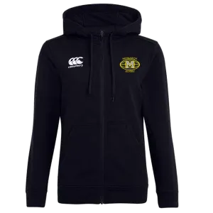 Monarch Rugby Canterbury Women's Black  Full Zip Rugby Hoodie