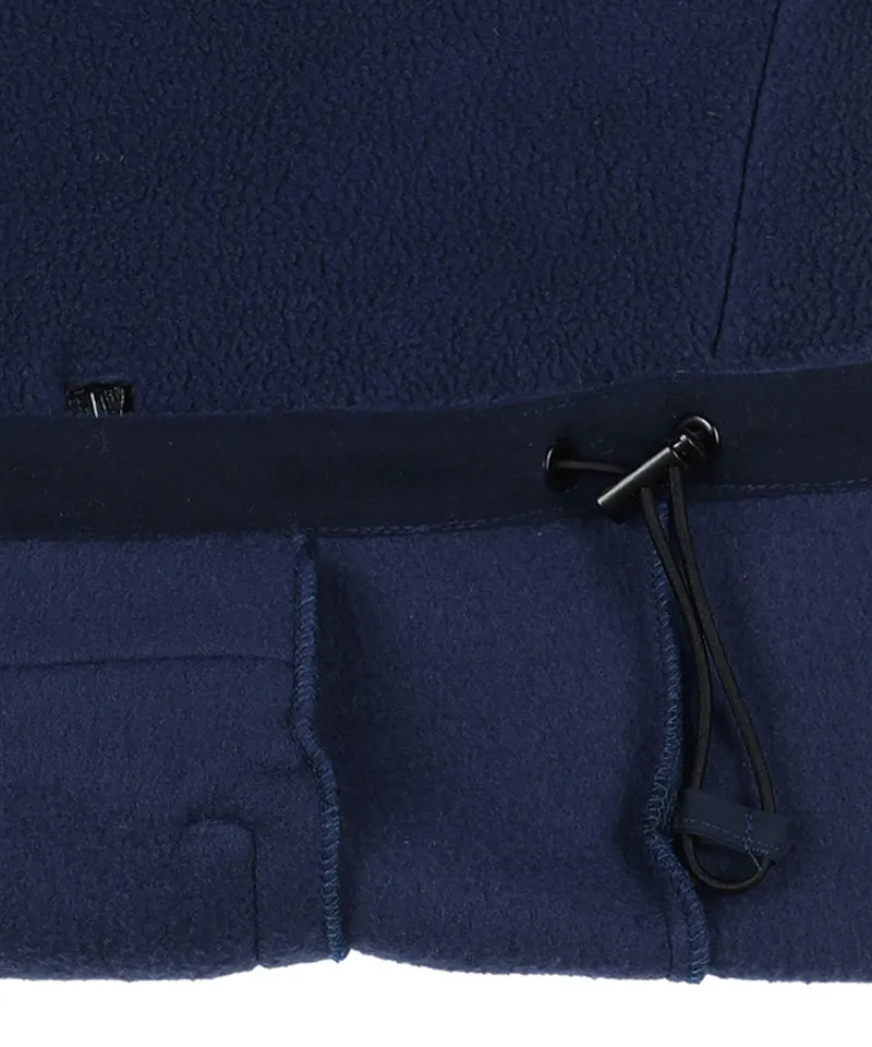 Monday Flow Half Zip-Up Warm Soft Fleece Top - Navy