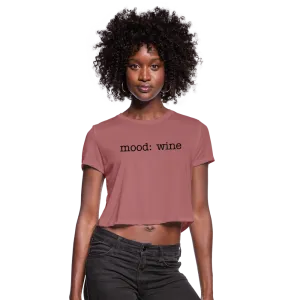 Mood: Wine (Women's Cropped Tee)