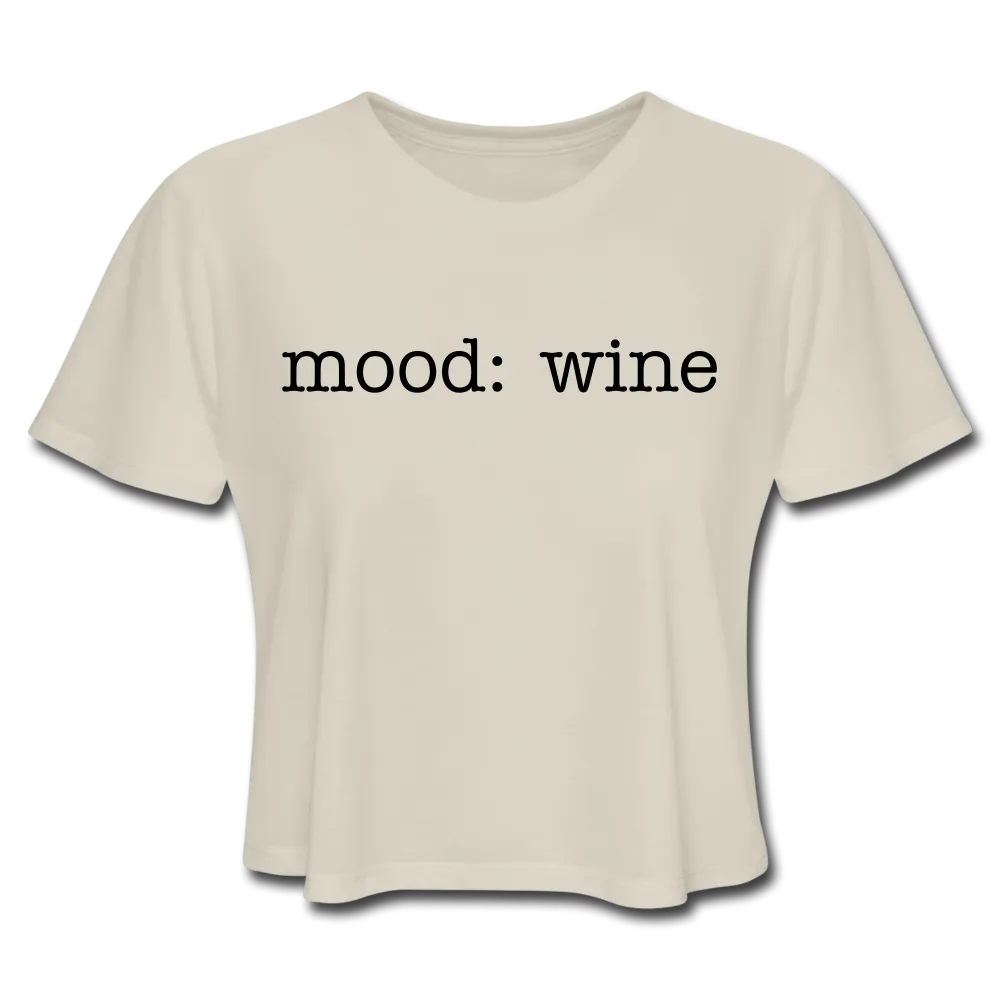 Mood: Wine (Women's Cropped Tee)