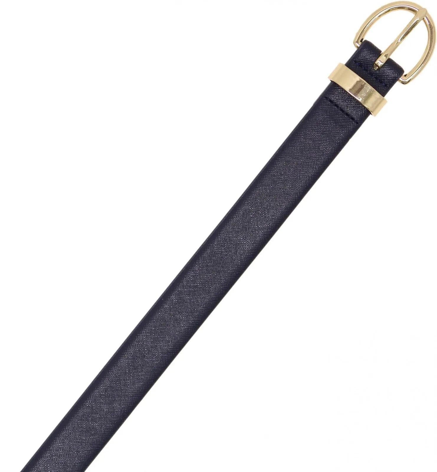 Mossimo Women's Textured Belt With Gold Buckle